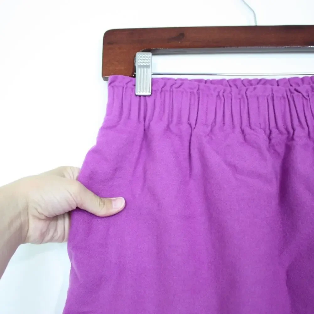 J. Crew Skirt Women's Size 00 Purple Wool Mini Skirt